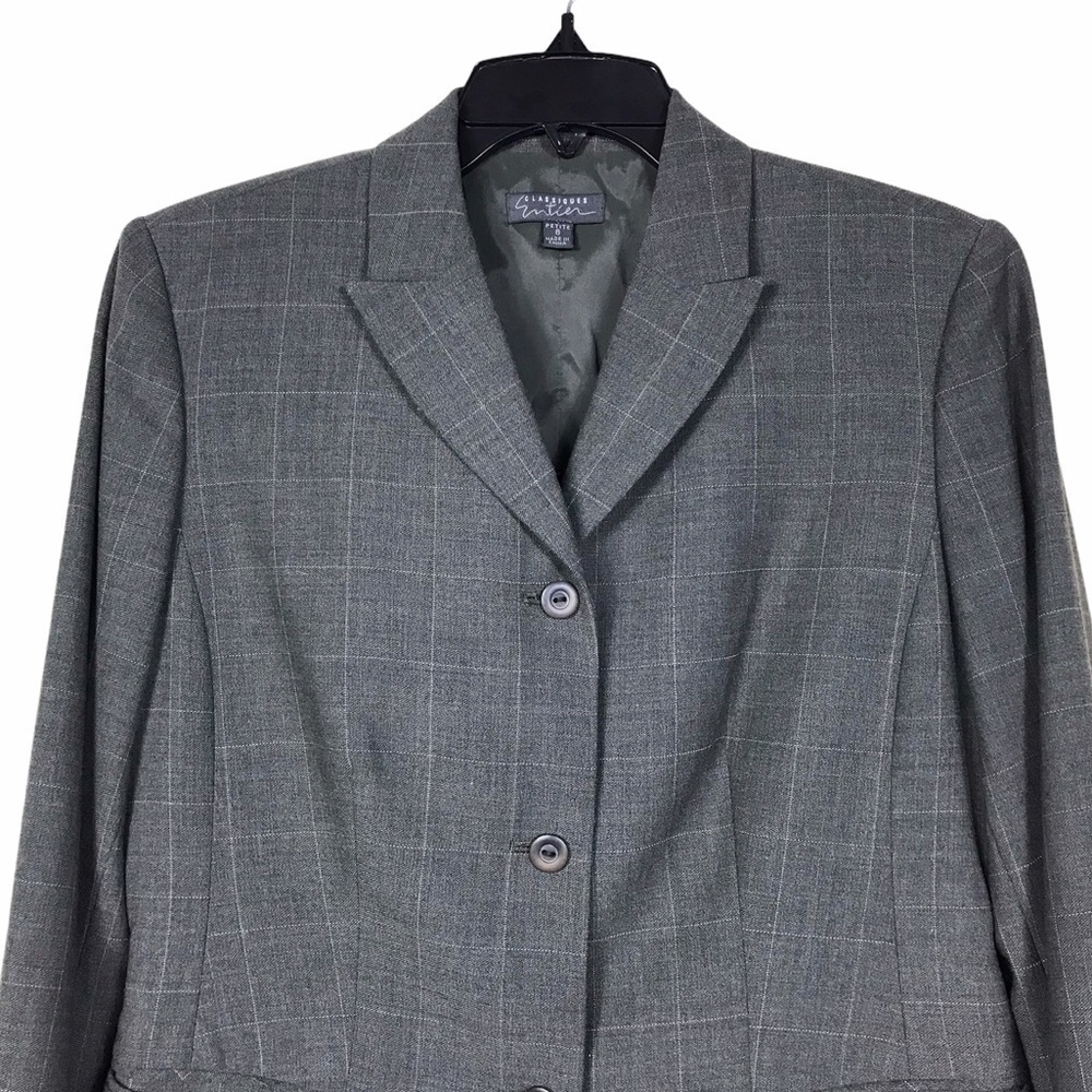 Classiques Entier Windowpane Button-Front Blazer - image 3